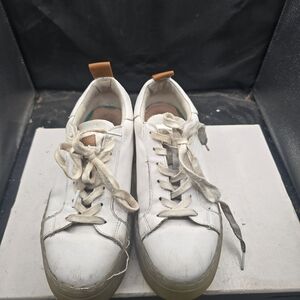42 GOLD White Platform Sneakers